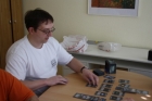 in einem hart umkämpften Spiel setzt sich Christian dank einiger Unkonzentriertheiten von Sebastian durch