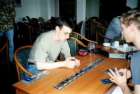 Anders sieht es bei Lars Flitter (Celle) gegen Marc Schütze (Hannover) aus ...