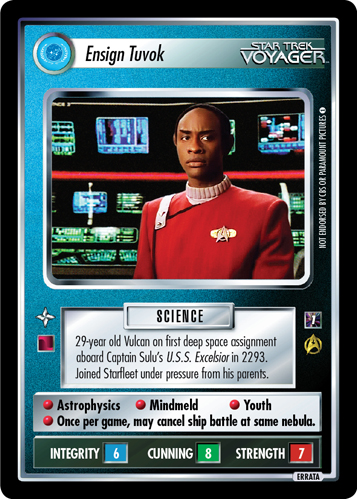 Ensign Tuvok (Errata version) Ensign Tuvok