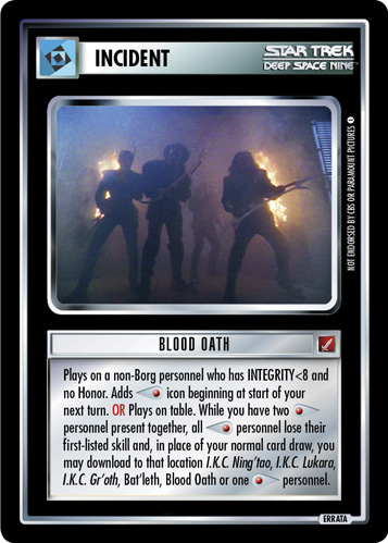 Blood Oath (Errata version) Blood Oath
