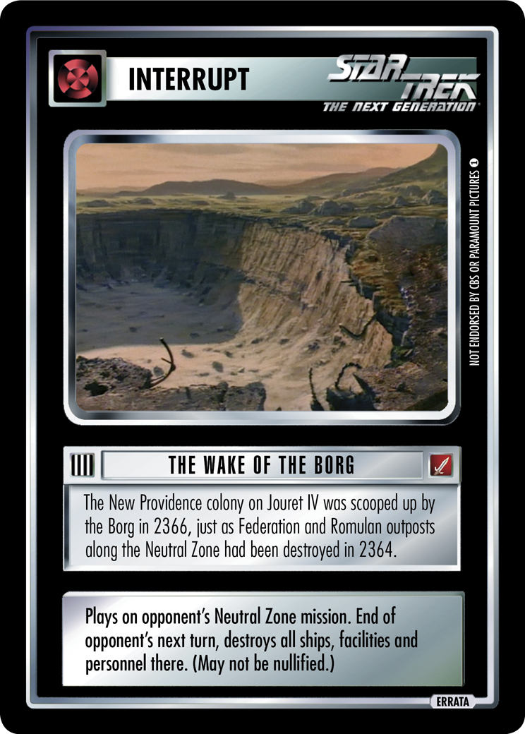 The Wake of the Borg (Errata version) The Wake of the Borg