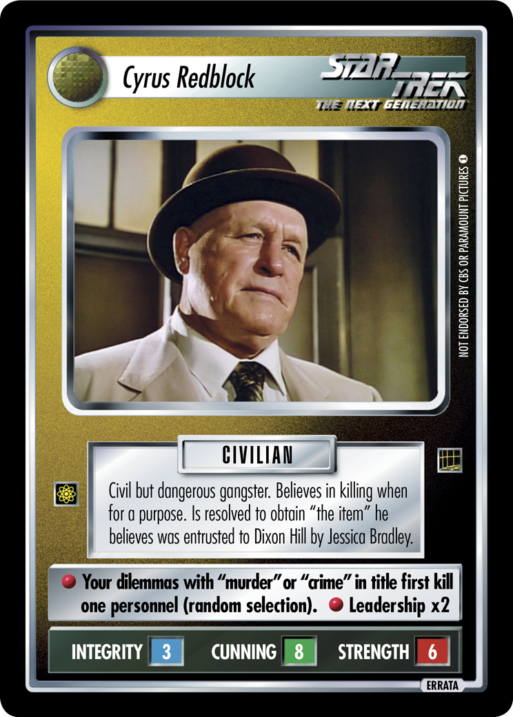 Cyrus Redblock (Errata version) Cyrus Redblock