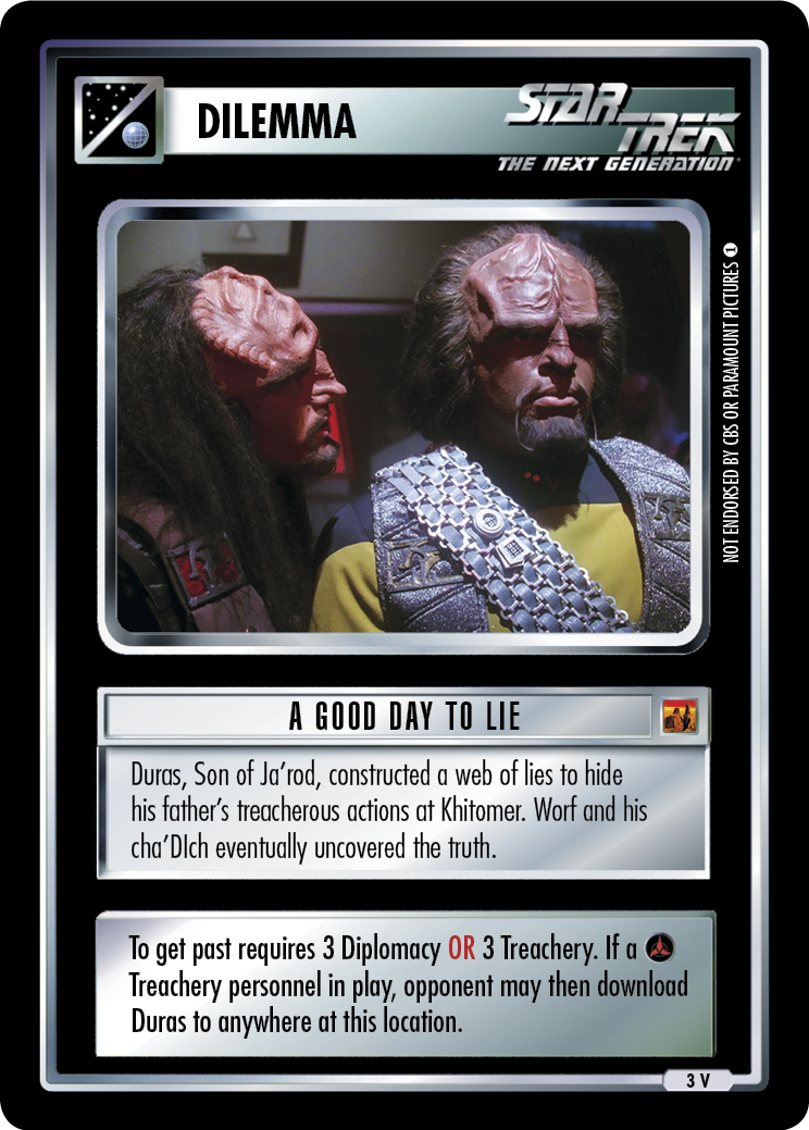 A Good Day to Lie A Good Day to Lie