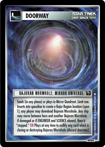 Bajoran Wormhole: Mirror Universe (Errata version) Bajoran Wormhole: Mirror Universe