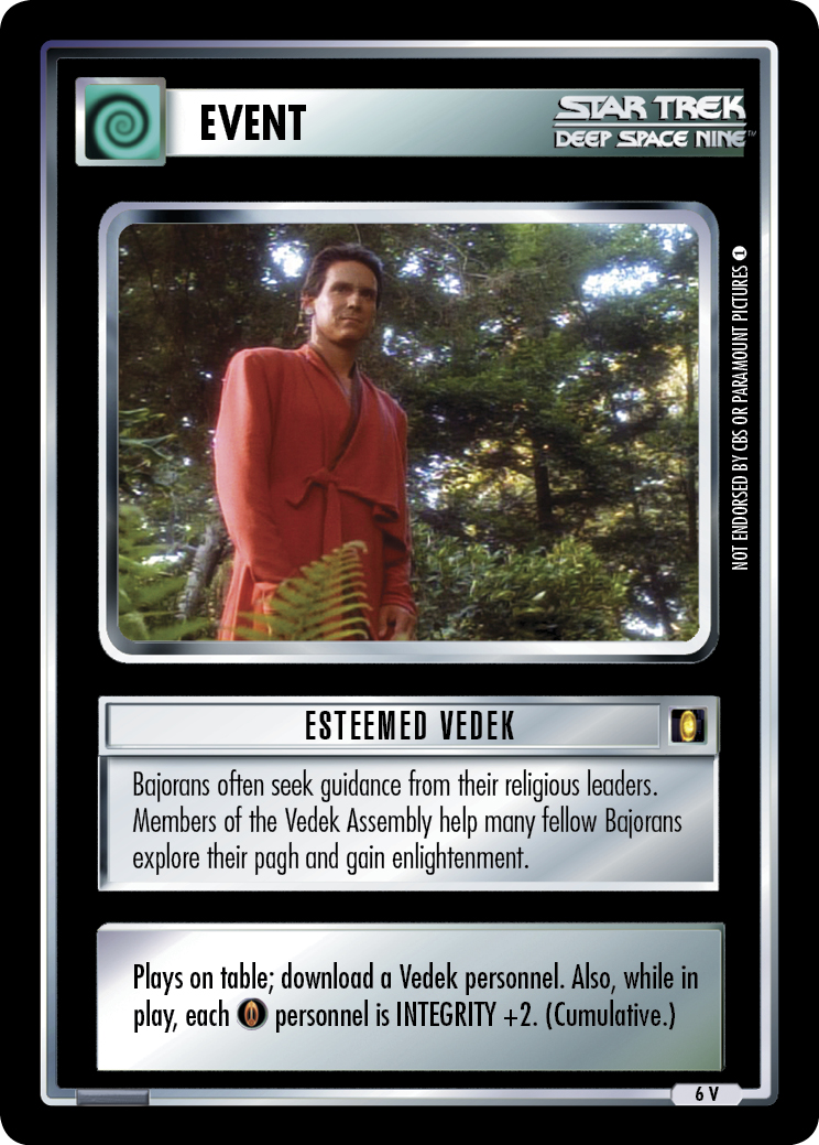 Esteemed Vedek Esteemed Vedek