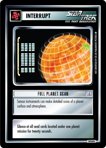Full Planet Scan (Errata version) Full Planet Scan