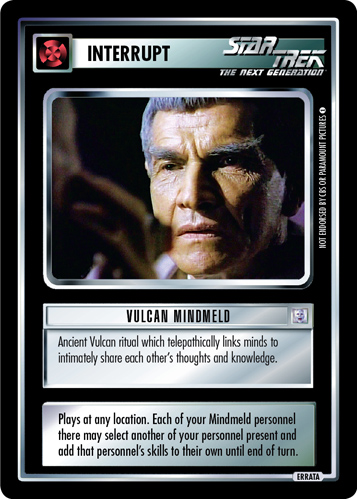 Vulcan Mindmeld (Errata version) Vulcan Mindmeld