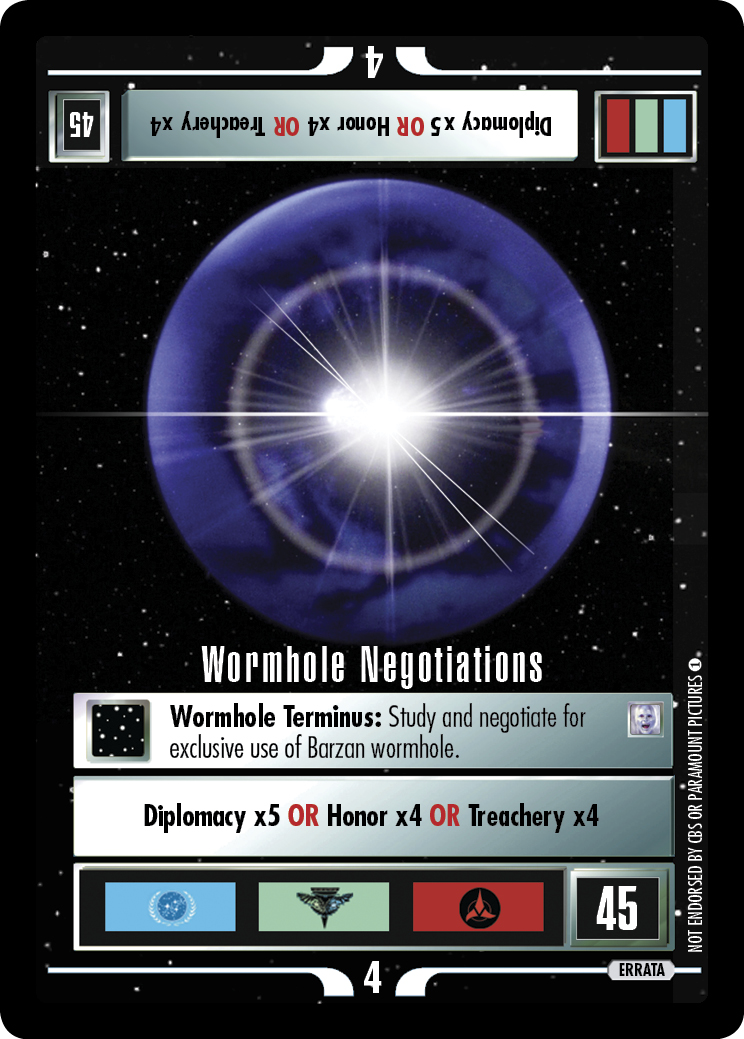 Wormhole Negotiations (Errata version) Wormhole Negotiations