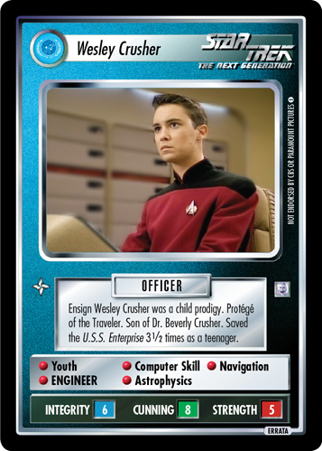 Wesley Crusher (Errata version) Wesley Crusher