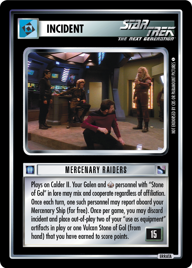 Mercenary Raiders (Errata version) Mercenary Raiders