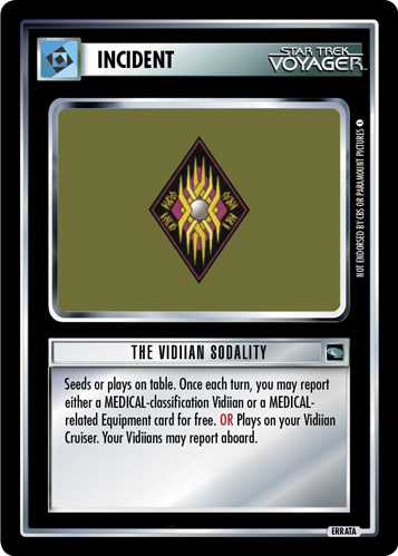 The Vidiian Sodality (Errata version) The Vidiian Sodality