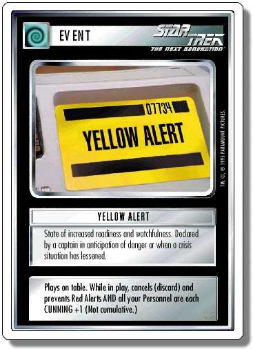 Yellow Alert Yellow Alert