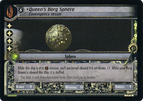 Queen's Borg Sphere, Contingency Vessel Queen's Borg Sphere, Contingency Vessel