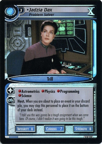 Jadzia Dax, Problem Solver Jadzia Dax, Problem Solver