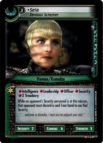 Sela, Devious Schemer Sela, Devious Schemer