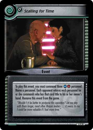 Stalling for Time (Errata version) Stalling for Time
