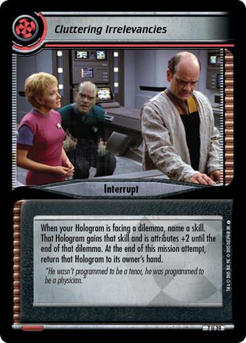 Cluttering Irrelevancies (Errata version) Cluttering Irrelevancies