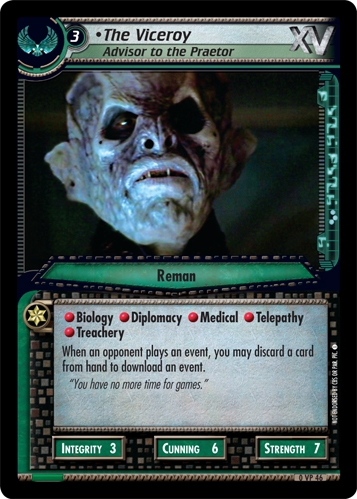 The Viceroy, Advisor to the Praetor (first version) The Viceroy, Advisor to the Praetor (first version)