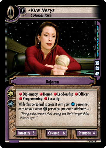 Kira Nerys, Colonel Kira Kira Nerys, Colonel Kira