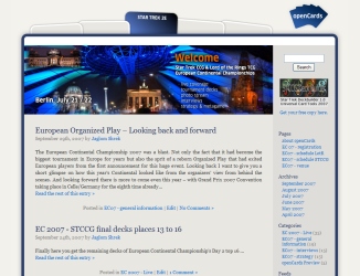 Previev site openCards - Startsite